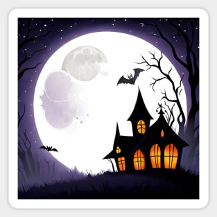 Eerie Haunt - Night of Fright Halloween Sticker